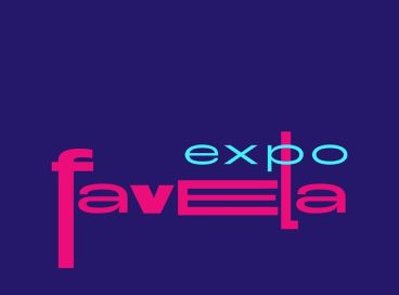 Logotipo da feira com o nome "ExpoFavela"