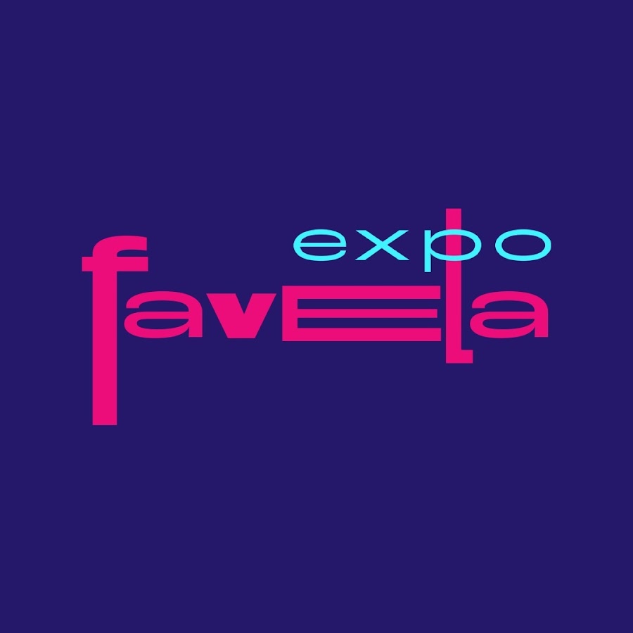 Logotipo da feira com o nome "ExpoFavela"