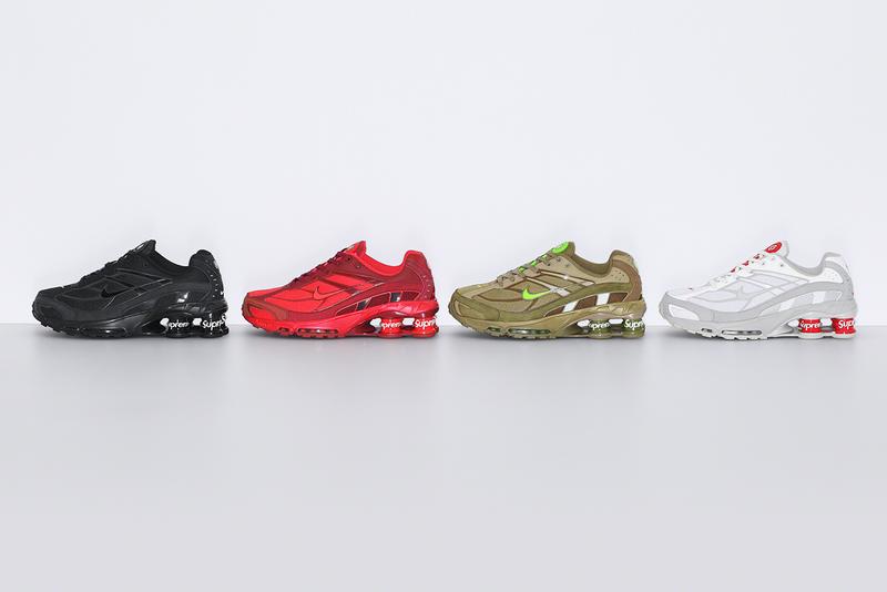 Nike e Supreme anunciam colaboração usando Nike Shox ‘4 Molas’