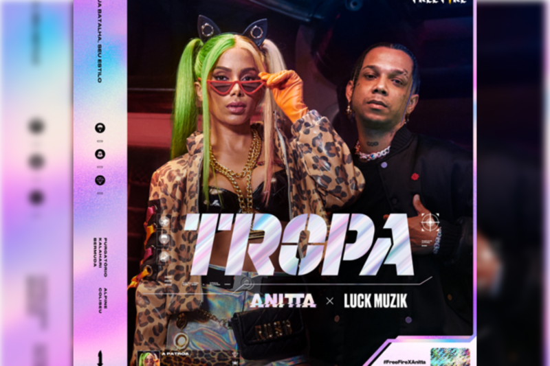 Anitta lança prévia de ‘Tropa’ música para Free Fire