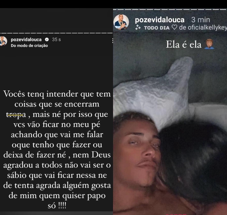 Após surgir na cama com novo affair, MC Poze do Rodo rebate críticas dos internautas