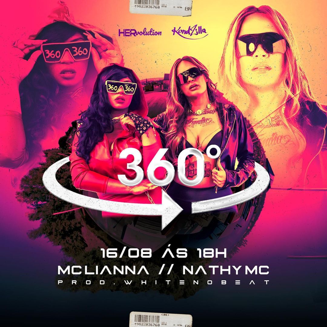 Confira o clipe de “360º”, lançamento de MC Lianna, Nathy MC e White no Beat