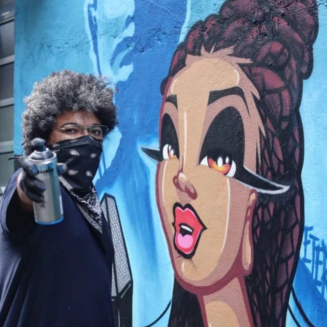 Rapper Sabotage ganha homenagem em grafite na zona sul de São Paulo