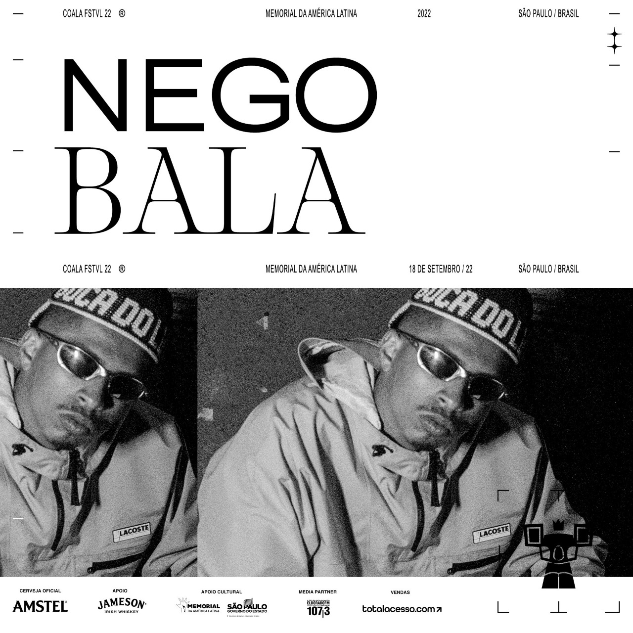 Na maior edição do Coala Festival, Nego Bala apresenta seu álbum de estreia 'Da Boca do Lixo'