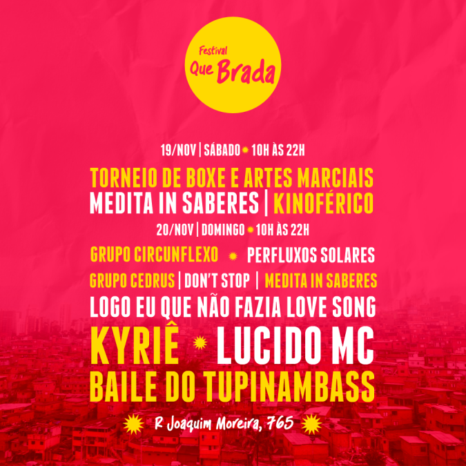 'Festival Que Brada!' no Pimentas traz torneio de boxe, música, roda de conversa, show e baile de sound system neste final de semana